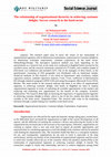 Research paper thumbnail of The relationship of organizational dexterity in achieving customer delight: Survey research in the hotel sector