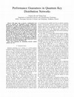 Research paper thumbnail of Performance Guarantees in Quantum Key Distribution Networks
