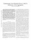 Research paper thumbnail of Fundamentals of the Backoff Process in 802.11: Dichotomy of the Aggregation
