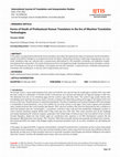 Research paper thumbnail of International Journal of Translation and Interpretation Studies