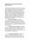 Research paper thumbnail of The Importance of Experiencing Non-Duality