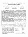 Research paper thumbnail of Distribution-Aware Testing of Neural Networks Using Generative Models