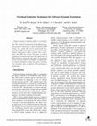 Research paper thumbnail of Overhead reduction techniques for software dynamic translation