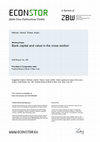 Research paper thumbnail of Bank Capital and Value in the Cross-Section
