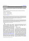 Research paper thumbnail of Metazoan parasites of some marine fish species collected at the Sinop Coasts of the Black Sea