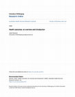 Research paper thumbnail of Health outcomes: an overview and introduction