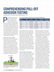 Research paper thumbnail of Comprehending Pull-off Adhesion Testing