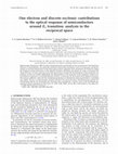 Research paper thumbnail of One electron and discrete excitonic contributions to the optical response of semiconductors around E_1 transition: analysis in the reciprocal space