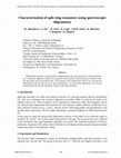 Research paper thumbnail of Characterization of split-ring resonators using spectrosc opic ellipsometry