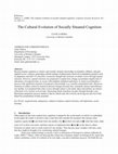 Research paper thumbnail of The cultural evolution of socially situated cognition
