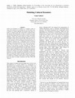 Research paper thumbnail of Modeling Cultural Dynamics