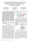Research paper thumbnail of Absorption of IEEE 14 Bus through SPV and Conditioning Monitoring based Virtual Synchronous Machine