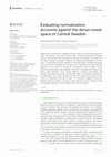Research paper thumbnail of Evaluating normalization accounts against the dense vowel space of Central Swedish
