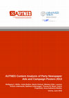 Research paper thumbnail of AUTNES Content Analysis of Party Newspaper Ads and Campaign Posters 2013