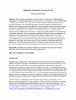 Research paper thumbnail of EMBRACING SOLIDARITY AS A WAY OF LIFE