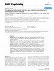 Research paper thumbnail of Toxoplasma and coxiella infection and psychiatric morbidity: A retrospective cohort analysis