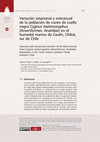 Research paper thumbnail of Variación estacional e interanual de la población de cisnes de cuello negro en el humedal marino de Caulín, Chiloé, sur de Chile