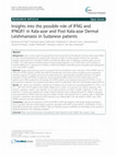 Research paper thumbnail of Insights into the possible role of IFNG and IFNGR1 in Kala-azar and Post Kala-azar Dermal Leishmaniasis in Sudanese patients