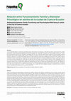 Research paper thumbnail of Relación entre Funcionamiento Familiar y Bienestar Psicológico en adultos de la ciudad de Cuenca-Ecuador