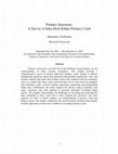 Research paper thumbnail of Primary Questions: A Survey of Inka-Style Khipu Primary Cords