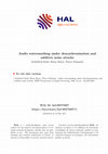 Research paper thumbnail of Audio watermarking under desynchronization and additive noise attacks