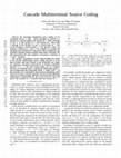 Research paper thumbnail of Cascade multiterminal source coding