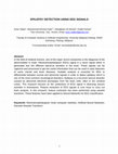 Research paper thumbnail of Epilepsy detection using EEG signals