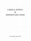 Research paper thumbnail of Laitmann, Michael - Cabala Stiinta Si Semnificatia Vietii