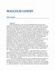 Research paper thumbnail of Lowry, Malcolm Sub vulcan scan