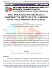 Research paper thumbnail of SITA: AN EPITOME OF STRENGTH: A COMPARATIVE STUDY OF SITA: WARRIOR OF MITHILA AND RAMAYANA 3392AD
