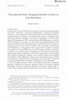 Research paper thumbnail of Views from the East: Changing Attitudes to Venice in Late Byzantium