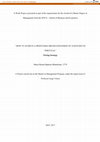 Research paper thumbnail of How to achieve a profitable brand expansion of 24 Kitchen in Portugal