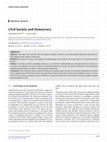 Research paper thumbnail of Civil Society and Democracy