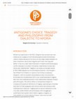 Research paper thumbnail of Antigone’s Choice: Tragedy and Philosophy from Dialectic to Aporia