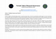 Research paper thumbnail of Periodic Table of Research Governance