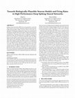 Research paper thumbnail of Towards Biologically-Plausible Neuron Models and Firing Rates in High-Performance Deep Spiking Neural Networks