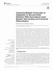 Research paper thumbnail of Capturing Multiple Timescales of Adaptation to Second-Order Statistics With Generalized Linear Models: Gain Scaling and Fractional Differentiation
