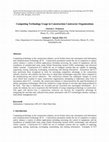 Research paper thumbnail of Computing Technology Usage in Construction Contractor Organizations