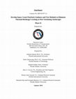 Research paper thumbnail of Develop Epoxy Grout Pourback Guidance and Test Methods to Eliminate Thermal/Shrinkage Cracking at Post-Tensioning Anchorages: Phase II