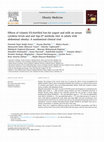 Research paper thumbnail of Effects of vitamin D3-fortified low-fat yogurt and milk on serum cytokine levels and anti hsp-27 antibody titer in adults with abdominal obesity: A randomized clinical trial