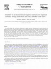 Research paper thumbnail of Amplifiers of developmental and negative experiences in organized activities: Dosage, motivation, lead roles, and adult-youth ratios