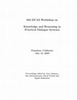 Research paper thumbnail of A set of collaborative semantics for an abstract dialogue framework