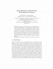 Research paper thumbnail of Secure biometric authentication with improved accuracy