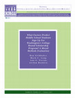 Research paper thumbnail of What Factors Predict Middle School Students Sign Up for Washington's College Bound Scholarship Program? A Mixed Methods Evaluation. Working Paper 175