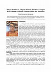 Research paper thumbnail of Rakyat Membayar, Oligarki Menuai: Paradoks Kerugian BUMN dalam Perspektif Ekonomi Politik dan Konstitusi