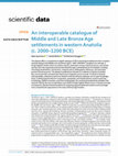 Research paper thumbnail of An Interoperable Catalogue of Middle and Late Bronze Age Settlements in Western Anatolia (c. 2000-1200 BCE