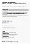 Research paper thumbnail of Ontology of Completion: Silence, Freedom, and the Post-Completion State