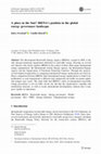Research paper thumbnail of A place in the Sun? IRENA’s position in the global energy governance landscape