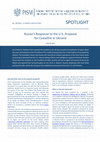 Research paper thumbnail of Russia's Response to the U.S. Proposal for Ceasefire in Ukraine