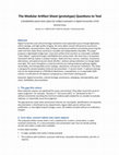 Research paper thumbnail of The Modular Ar-fact Sheet (prototype) Ques-ons to Tool A falsifiability-based claim object for ar4fact evalua4on in digital humani4es (V1A